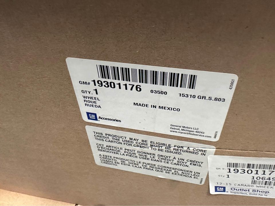 13-15 Chevrolet Camaro wheels 1 each